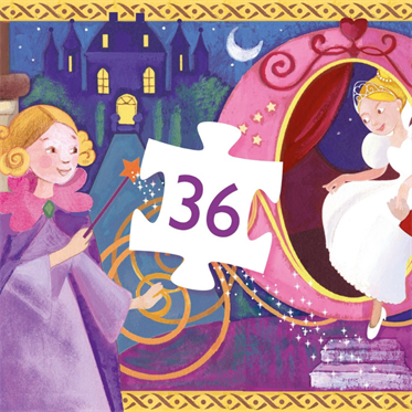Djeco Dekoratif Puzzle 36 Parça - Cinderella