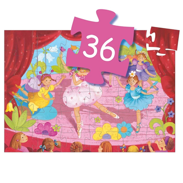 Djeco Dekoratif Puzzle 36 Parça - The Ballerina With The Flower