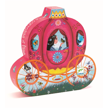 Djeco Dekoratif Puzzle 54 Parça - Elises Carriage