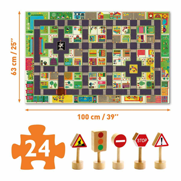 Djeco Dev Puzzle 24 Parça - The City