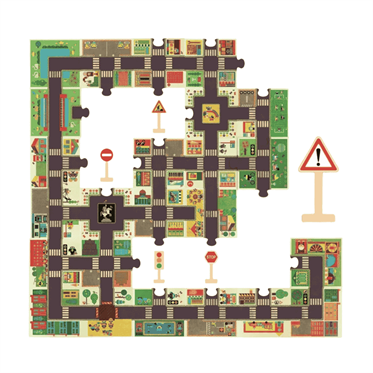 Djeco Dev Puzzle 24 Parça - The City
