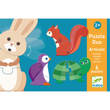 Djeco İkili Puzzle - Articulo Animals