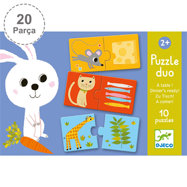Djeco İkili Puzzle - Duo Dinner