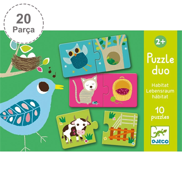 Djeco İkili Puzzle - Duo Habitat
