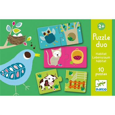 Djeco İkili Puzzle - Duo Habitat