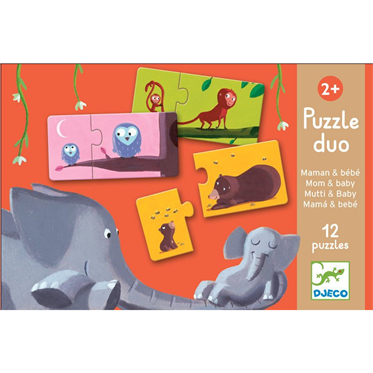 Djeco İkili Puzzle - Duo Mom Baby