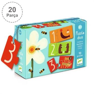 Djeco İkili Puzzle - Duo Numbers