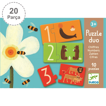 Djeco İkili Puzzle - Duo Numbers