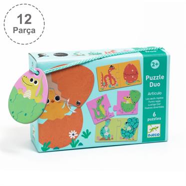 Djeco İkili Puzzle - Funny Eggs