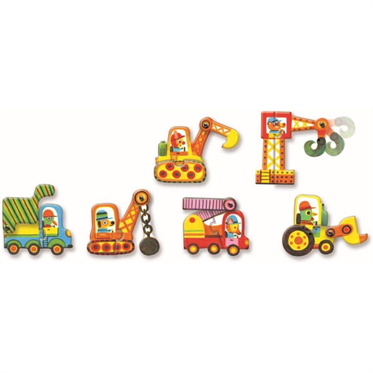 Djeco İkili Puzzle - Vehicles