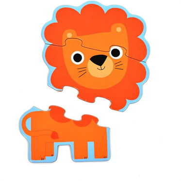 Djeco İlerleyen Puzzle - In The Jungle - 3,4,6,9 Pcs