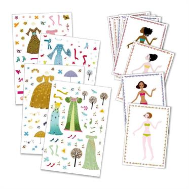 Djeco Kağıt Giydirme Seti - Dresses Through The Seasons