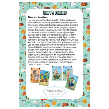 Djeco Kart Oyunları - Happy Family