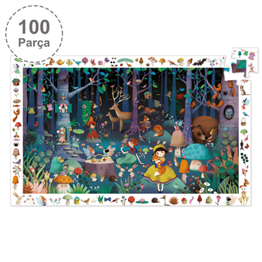 Djeco Klasik Puzzle 100 Parça - Enchanted Forest