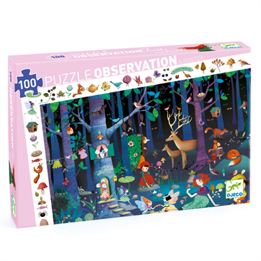 Djeco Klasik Puzzle 100 Parça - Enchanted Forest