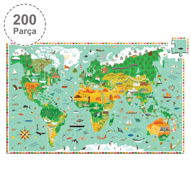 Djeco Klasik Puzzle 200 Parça - Around The World