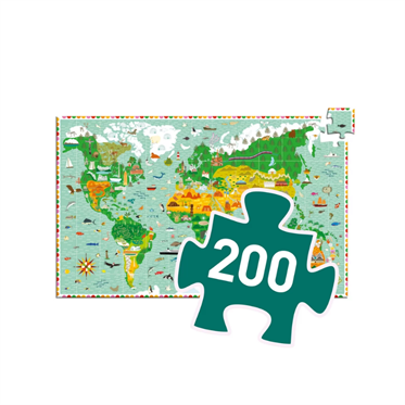 Djeco Klasik Puzzle 200 Parça - Around The World