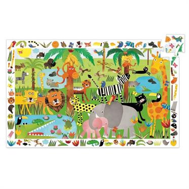 Djeco Klasik Puzzle 35 Parça - Jungle
