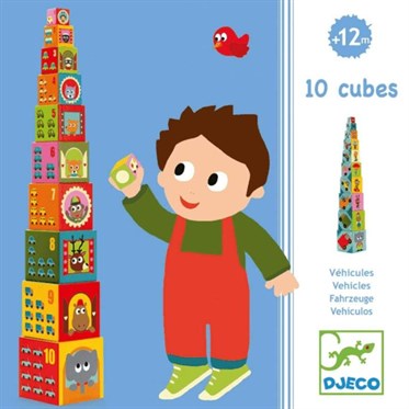 Djeco Küpler - 10 Vehicles Blocks