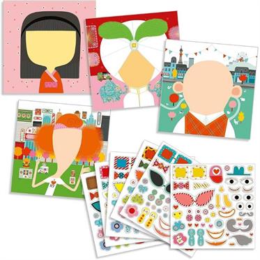 Djeco Yapıştırma Kartları - All Different