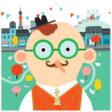 Djeco Yapıştırma Kartları - All Different