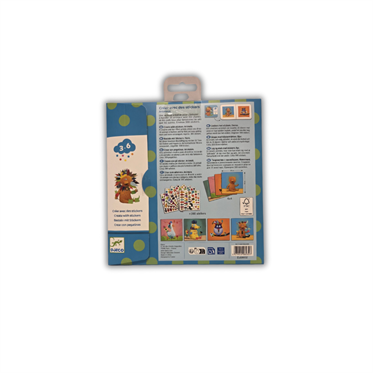 Djeco Yapıştırma Kartları - Create Animals