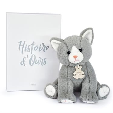 Doudou Gri Yavru Kedi 18 cm