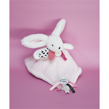 Doudou Hediye Kutulu Pembe Tavşan Uyku Arkadaşı 25 cm