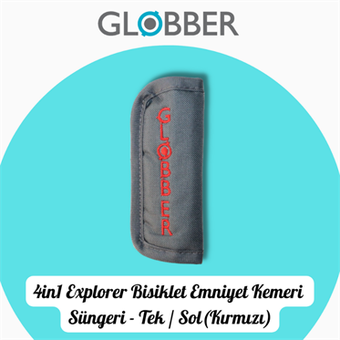 Globber 4in1 Explorer Bisiklet Emniyet Kemeri Süngeri (TEK-Kırmızı)