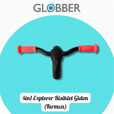 Globber 4in1 Explorer Bisiklet Gidon (Kırmızı)