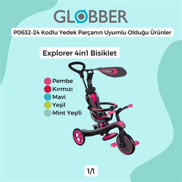 Globber 4in1 Explorer Bisiklet Yan Bar Bağlantı Çubuğu