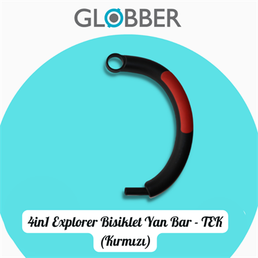 Globber 4in1 Explorer Bisiklet Yan Bar (TEK-Kırmızı)