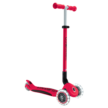 Globber Elite Deluxe Işıklı Scooter - Kırmızı