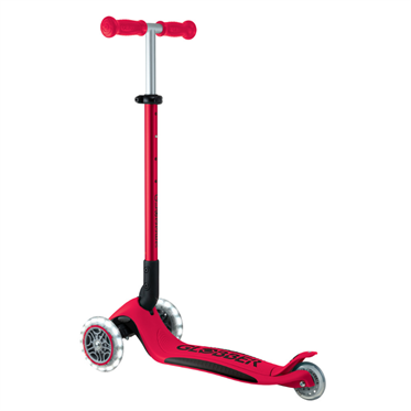 Globber Elite Deluxe Işıklı Scooter - Kırmızı