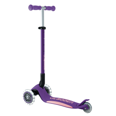 Globber Elite Deluxe Işıklı Scooter - Koyu Mor