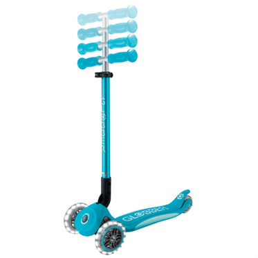 Globber Elite Deluxe Işıklı Scooter - Mavi