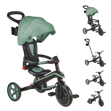 Globber Explorer 4in1 Katlanabilir Bisiklet - Zeytin Yeşili