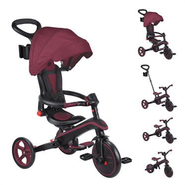 Globber Explorer 4in1 Katlanabilir Bisiklet - Bordo