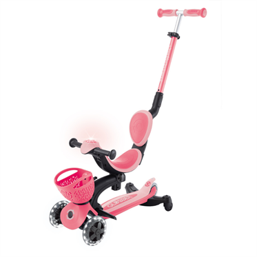 Globber Go Up Baby 360 Işıklı Scooter - Koyu Pastel Pembe