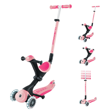 Globber Go Up Deluxe Işıklı Scooter - Pastel Pembe