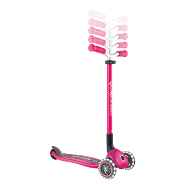 Globber Master Işıklı Katlanabilir Scooter - Fuşya