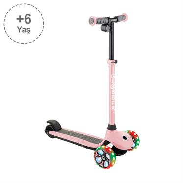Globber One K E-Motion 4 Plus - Işıklı Elektrikli Scooter - Pastel Pembe