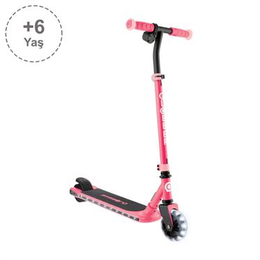 Globber One K E-Motion 6 - Işıklı Elektrikli Scooter - Mercan Pembesi