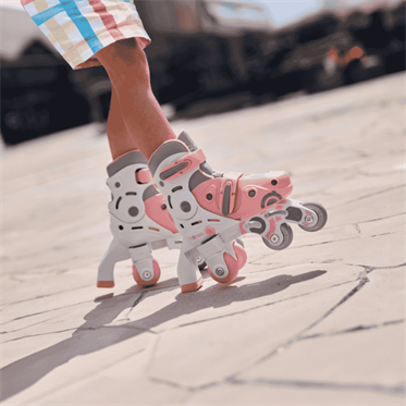 Globber 2in1 Paten XS/S - Pastel Pembe