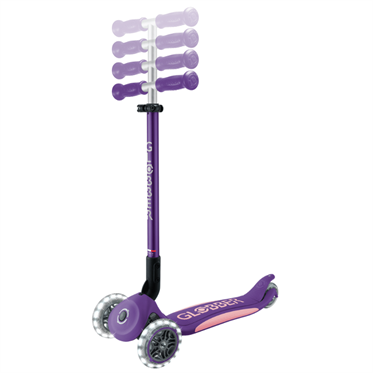 Globber Elite Deluxe Işıklı Scooter - Koyu Mor