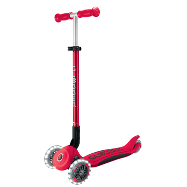 Globber Elite Deluxe Işıklı Scooter - Kırmızı