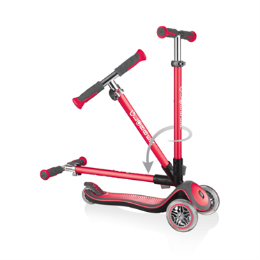 Globber Elite Deluxe Scooter - Kırmızı
