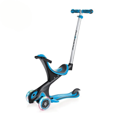 Globber Evo Go Up Comfort Işıklı Scooter - Mavi