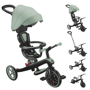 Globber Explorer 4in1 Trike Bisiklet - Adaçayı Yeşili