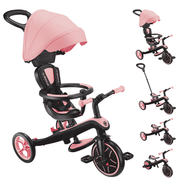 Globber Explorer 4in1 Trike Bisiklet - Pembe